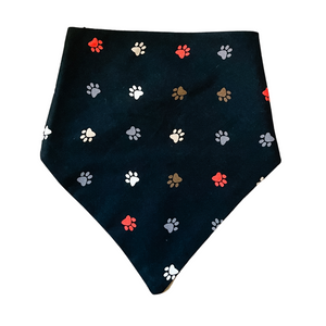 Paw Prints & Mountains Reversible Pet Bandana