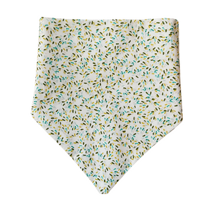 Sage Green Plaid & Neutral Speckles Reversible Pet Bandana