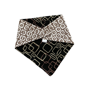 Neutral Geometric Reversible Pet Bandana